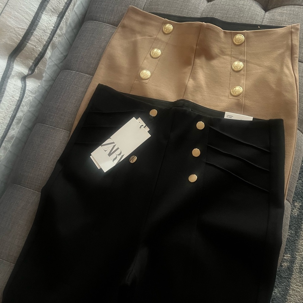 Zara high waist leggings Size L
